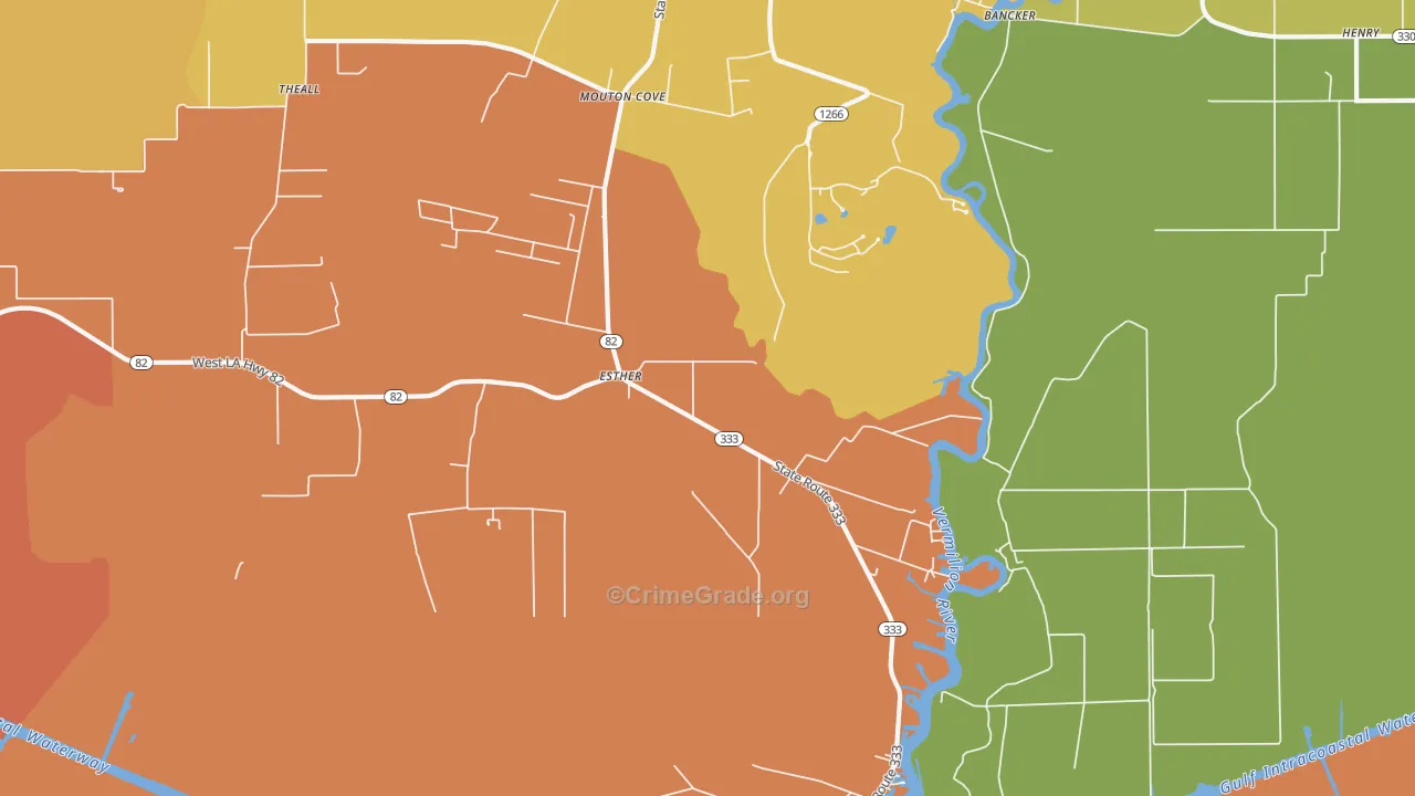 Esther, LA Map of Drug-Related Crime Rates