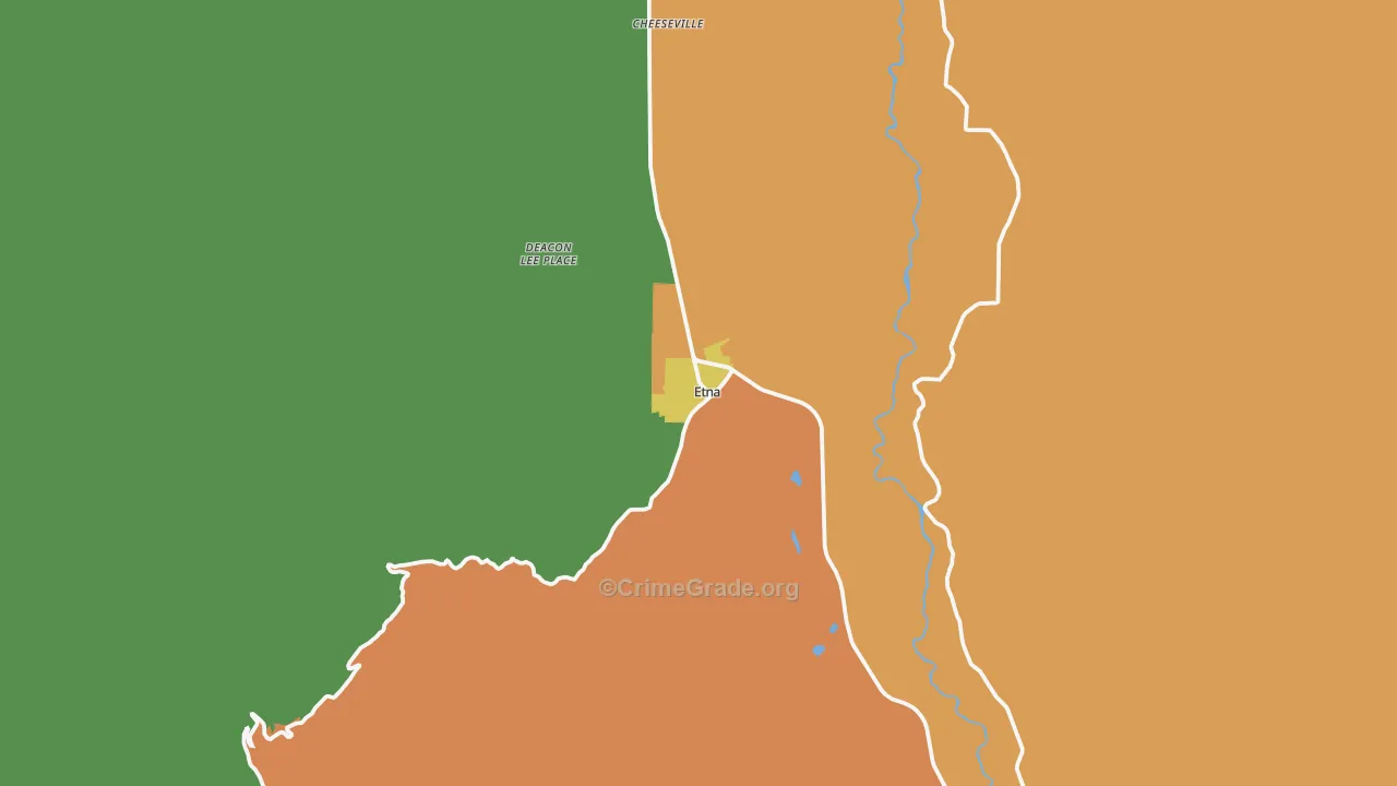 Etna, CA Map of Drug-Related Crime Rates