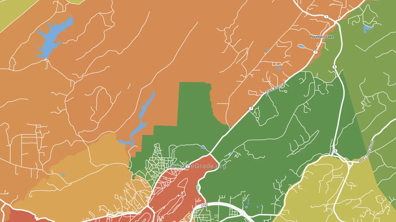 Euclid Heights, AR Map of Drug-Related Crime Rates