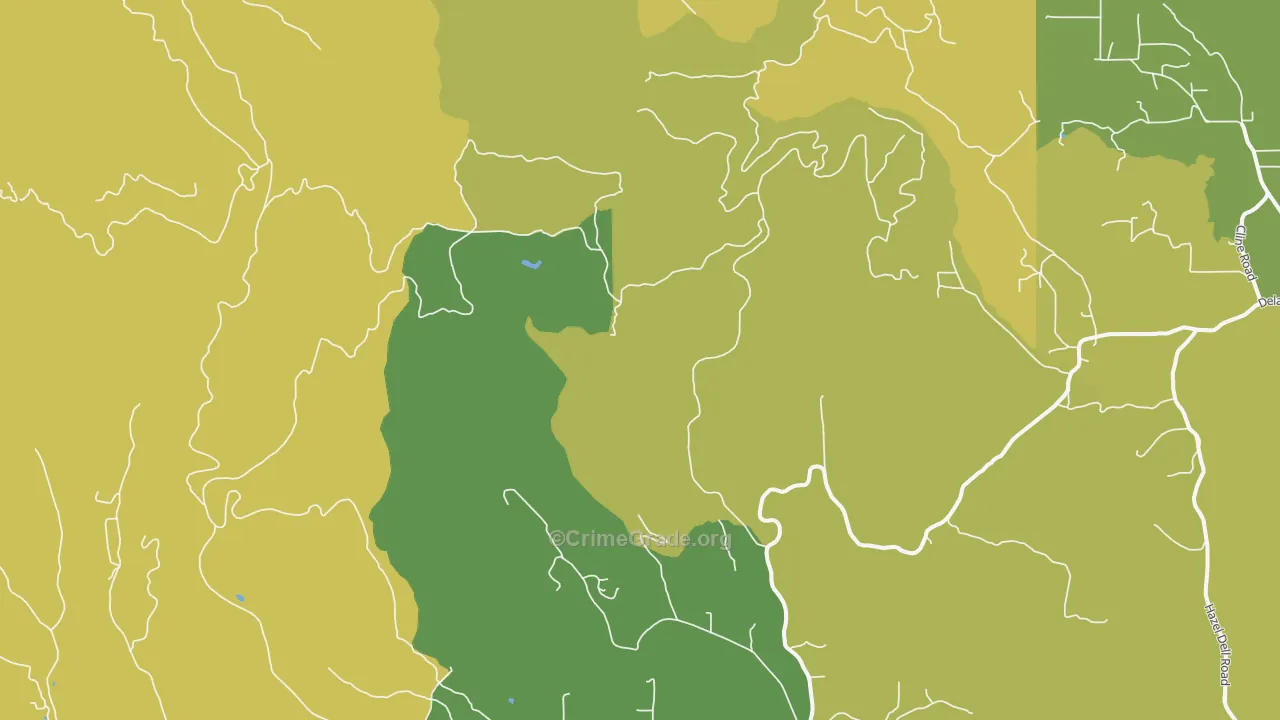 Eufaula Heights, WA Map of Drug-Related Crime Rates