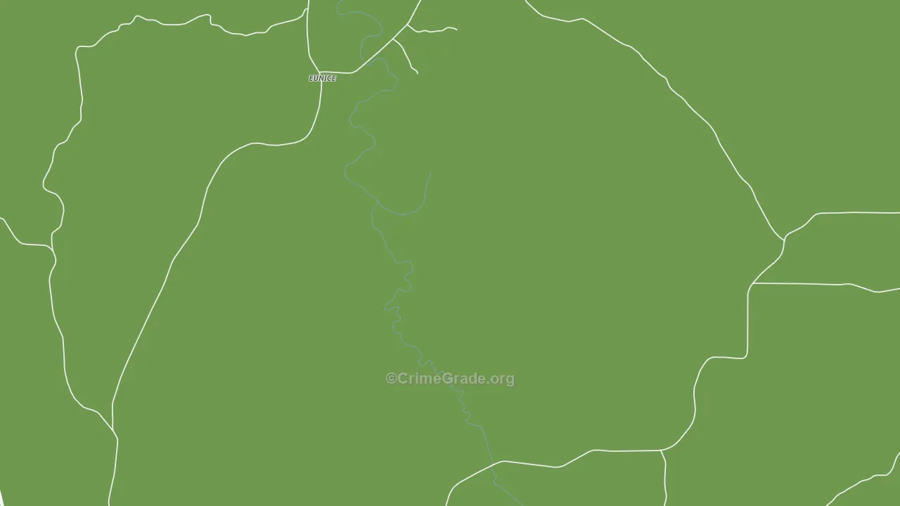 Eunice, MS Map of Drug-Related Crime Rates