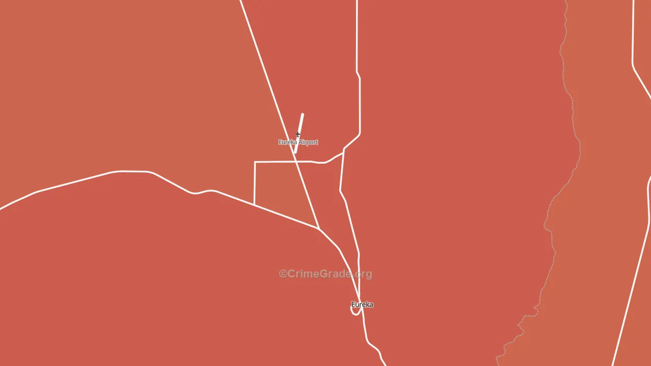 Eureka, NV Map of Drug-Related Crime Rates