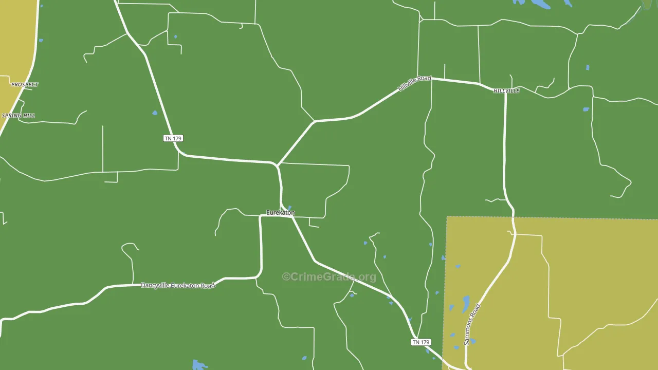Eurekaton, TN Map of Drug-Related Crime Rates