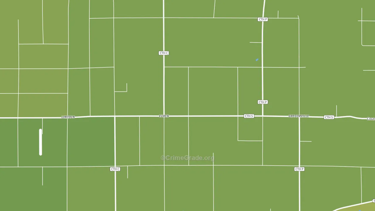 Euren, WI Map of Drug-Related Crime Rates