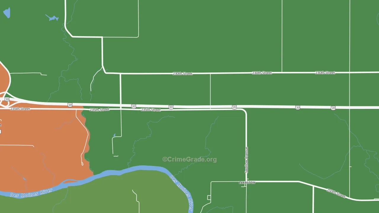 Evanston, IA Map of Drug-Related Crime Rates