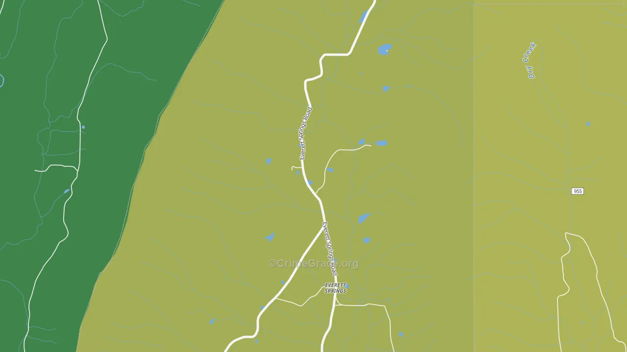 Everett Springs, GA Map of Drug-Related Crime Rates