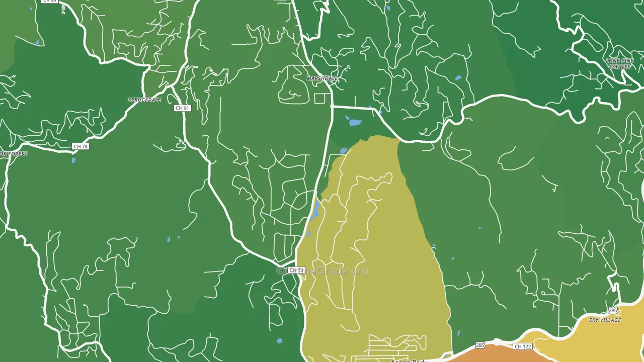 Evergreen Meadows, Evergreen, CO Map of Drug-Related Crime Rates
