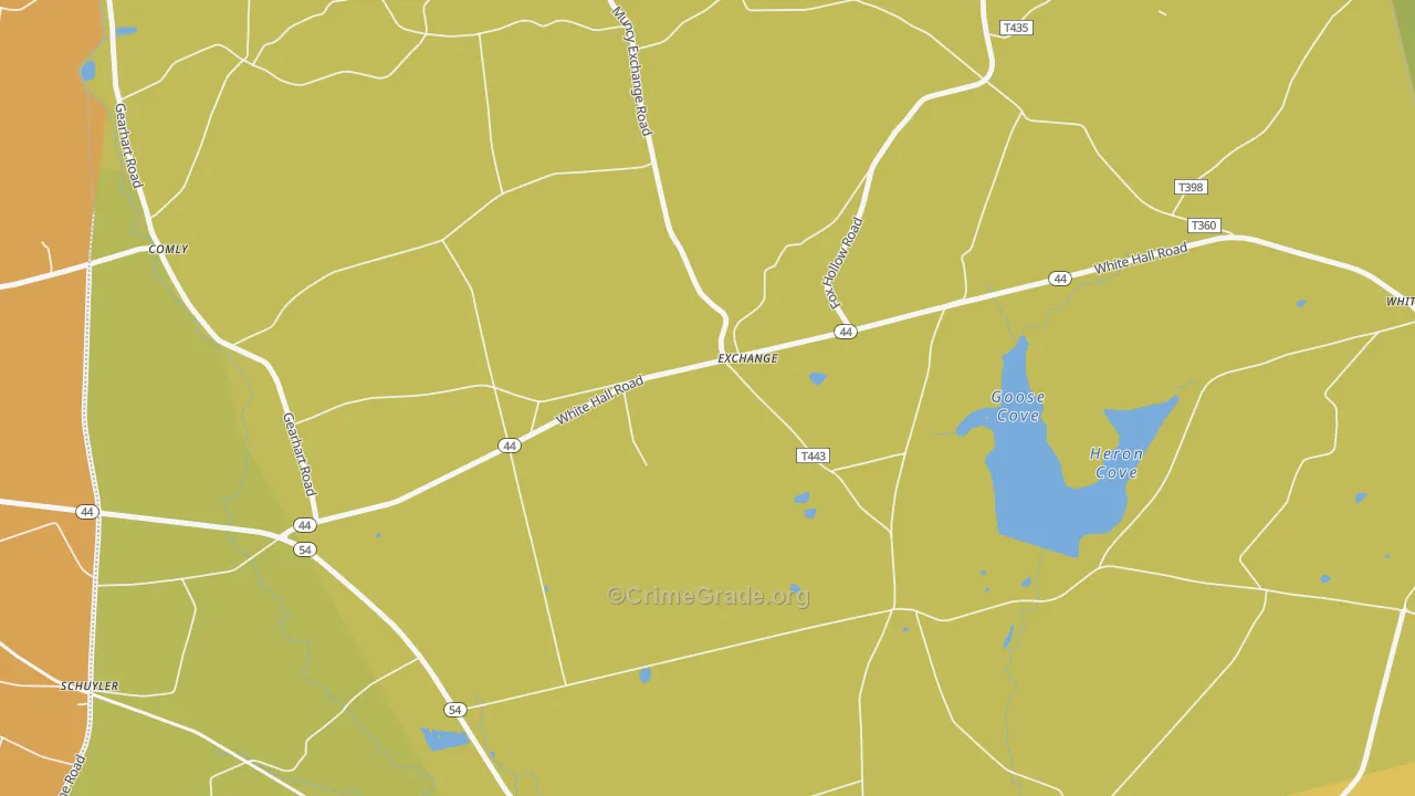Exchange, PA Map of Drug-Related Crime Rates