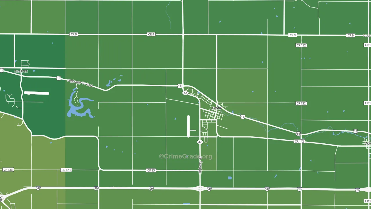 Eyota, MN Map of Drug-Related Crime Rates