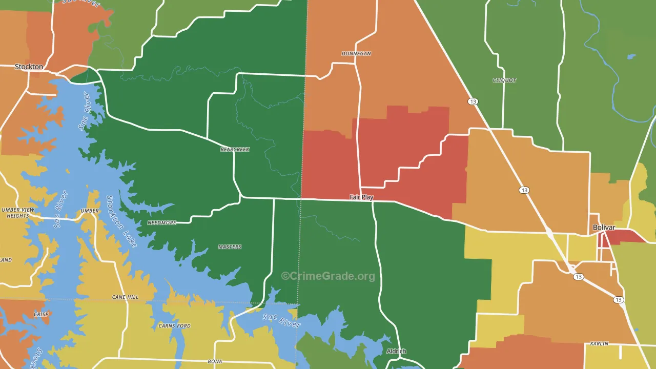 Fair Play, MO Map of Drug-Related Crime Rates