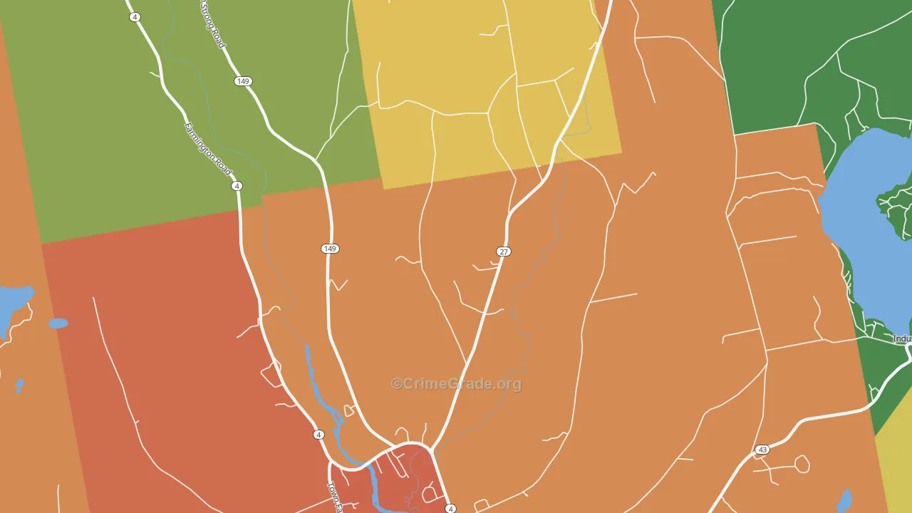 Fairbanks, ME Map of Drug-Related Crime Rates