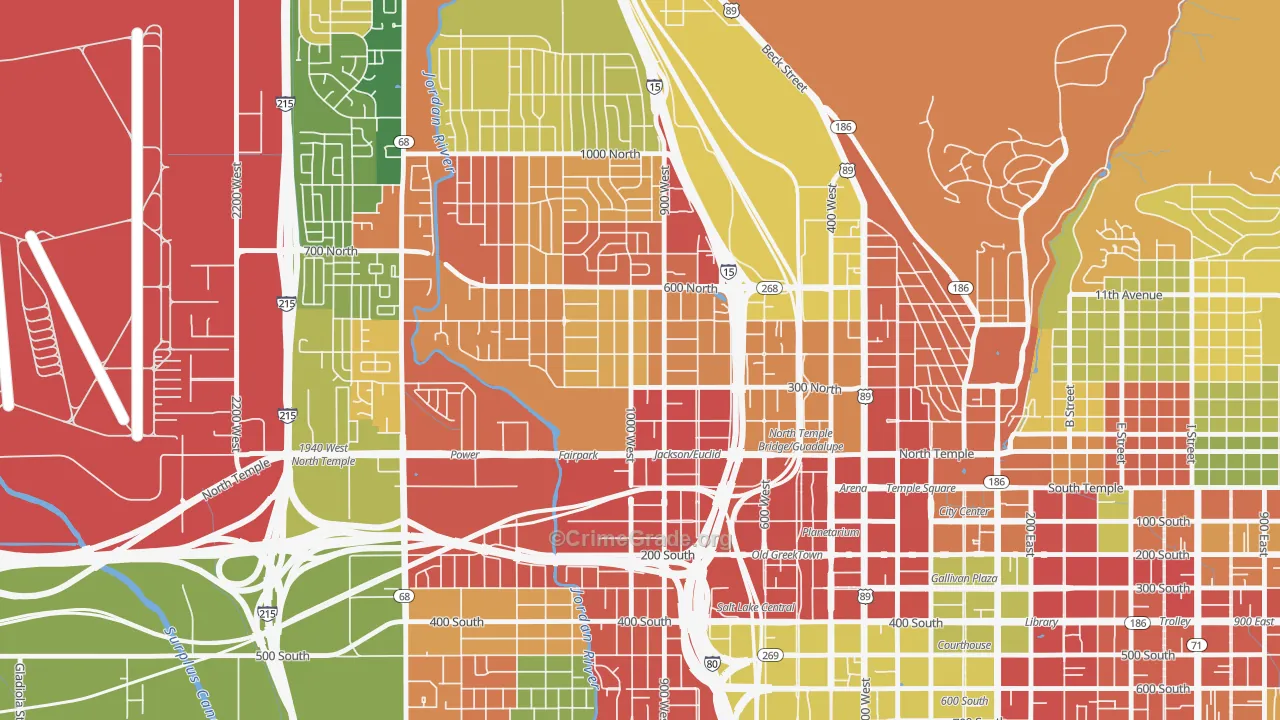 Fairpark, Salt Lake City, UT Map of Drug-Related Crime Rates