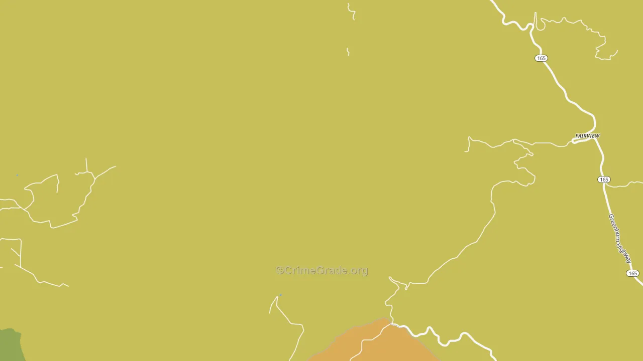 Fairview, CO Map of Drug-Related Crime Rates