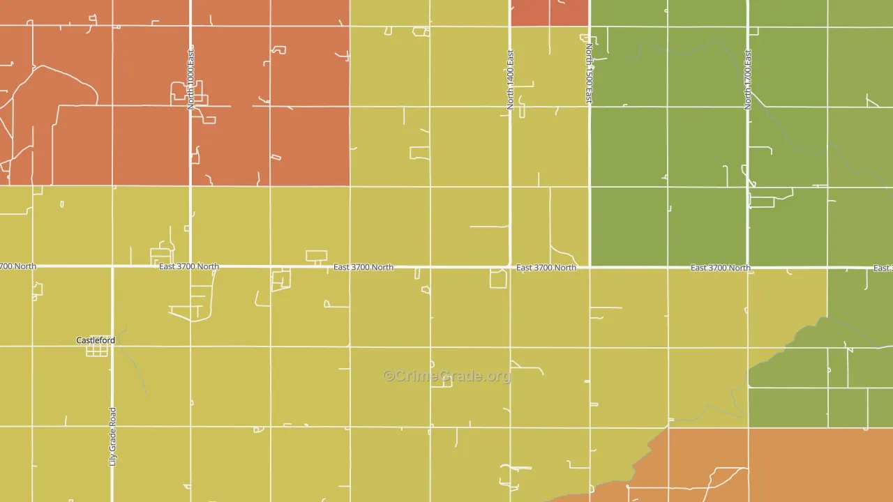 Fairview, ID Map of Drug-Related Crime Rates