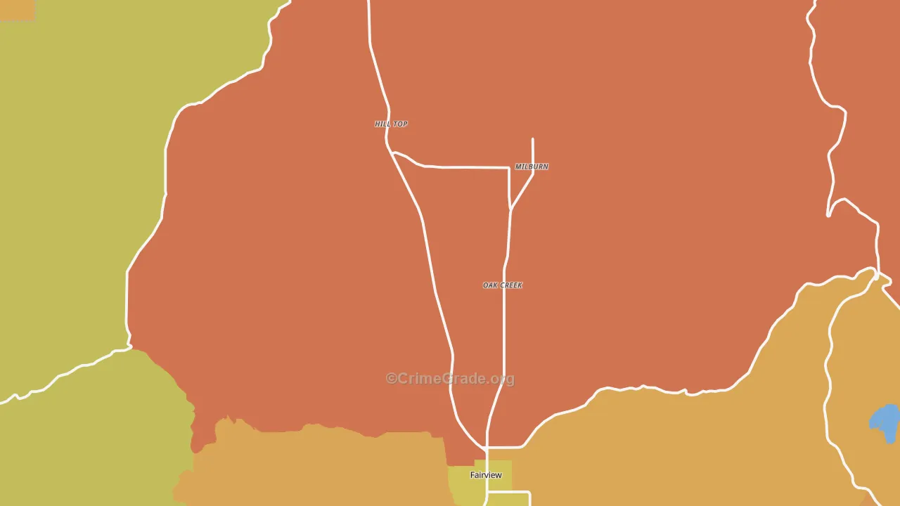 Fairview, UT Map of Drug-Related Crime Rates