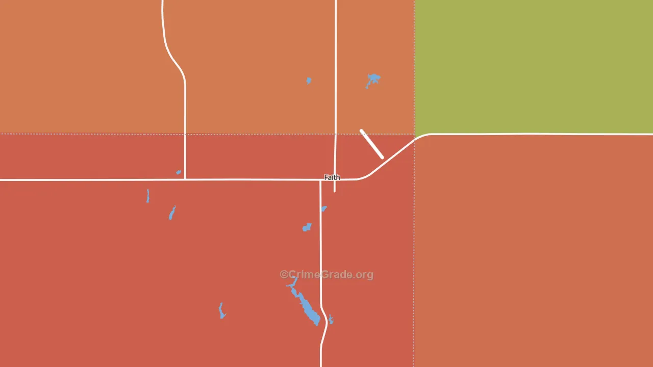 Faith, SD Map of Drug-Related Crime Rates