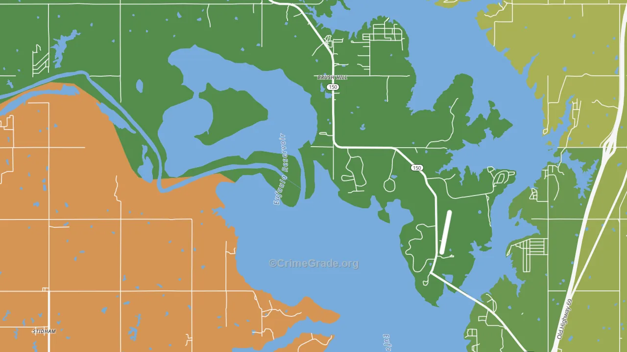 Fame, OK Map of Drug-Related Crime Rates