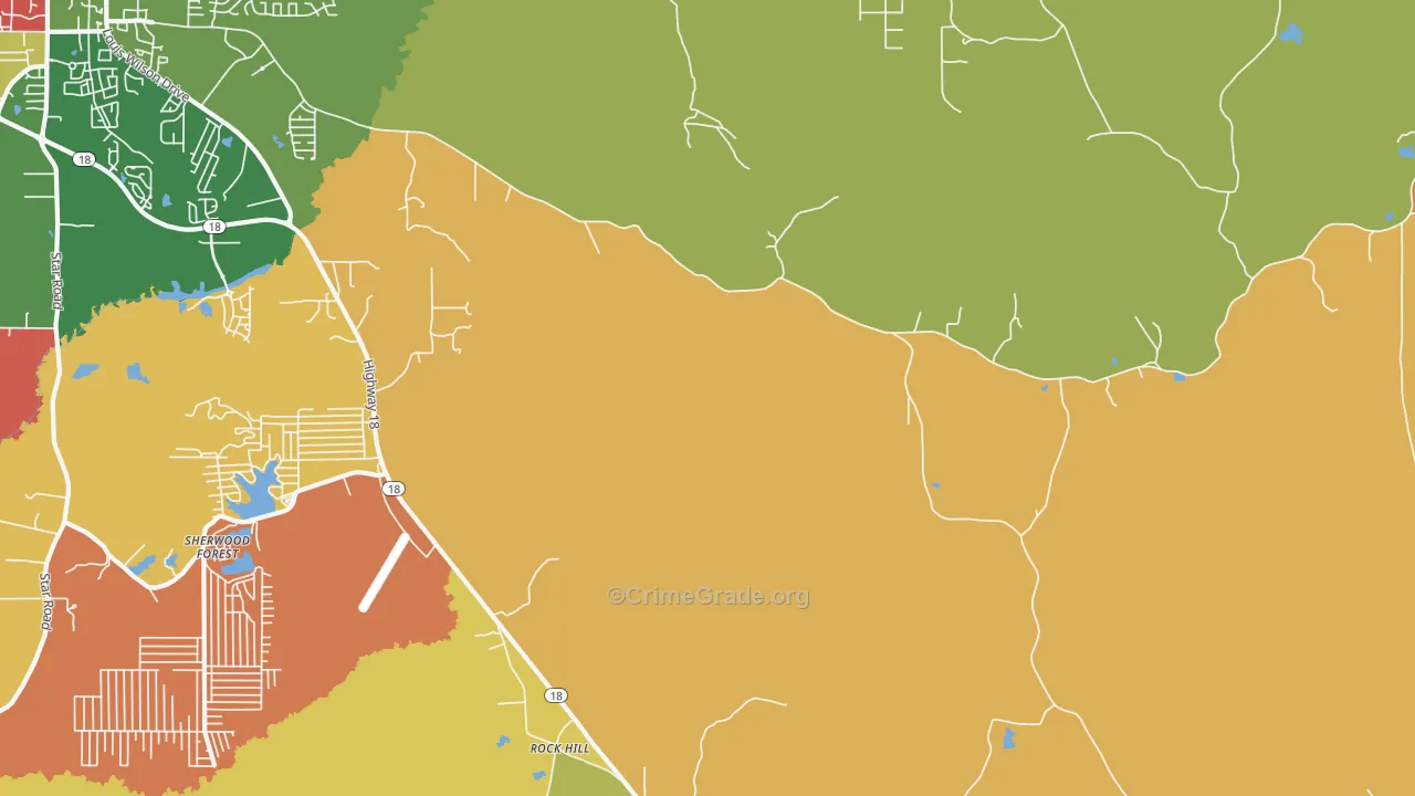 Fannin, MS Map of Drug-Related Crime Rates