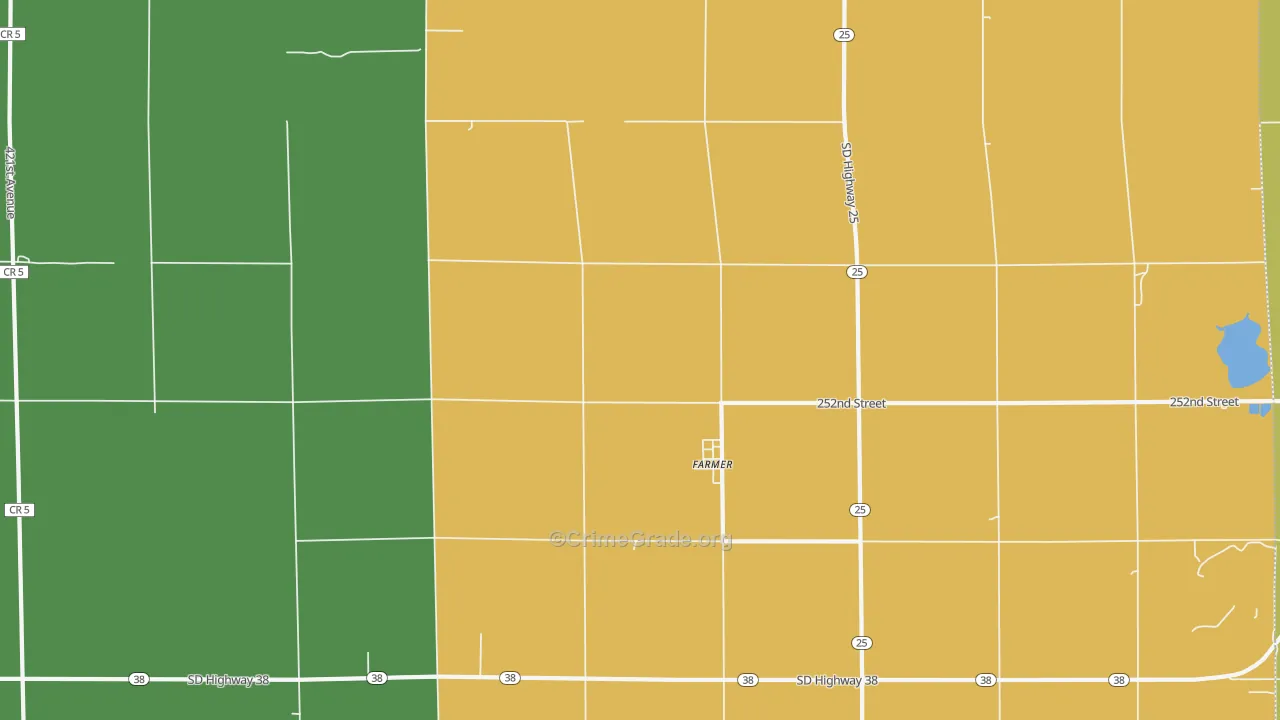 Farmer, SD Map of Drug-Related Crime Rates