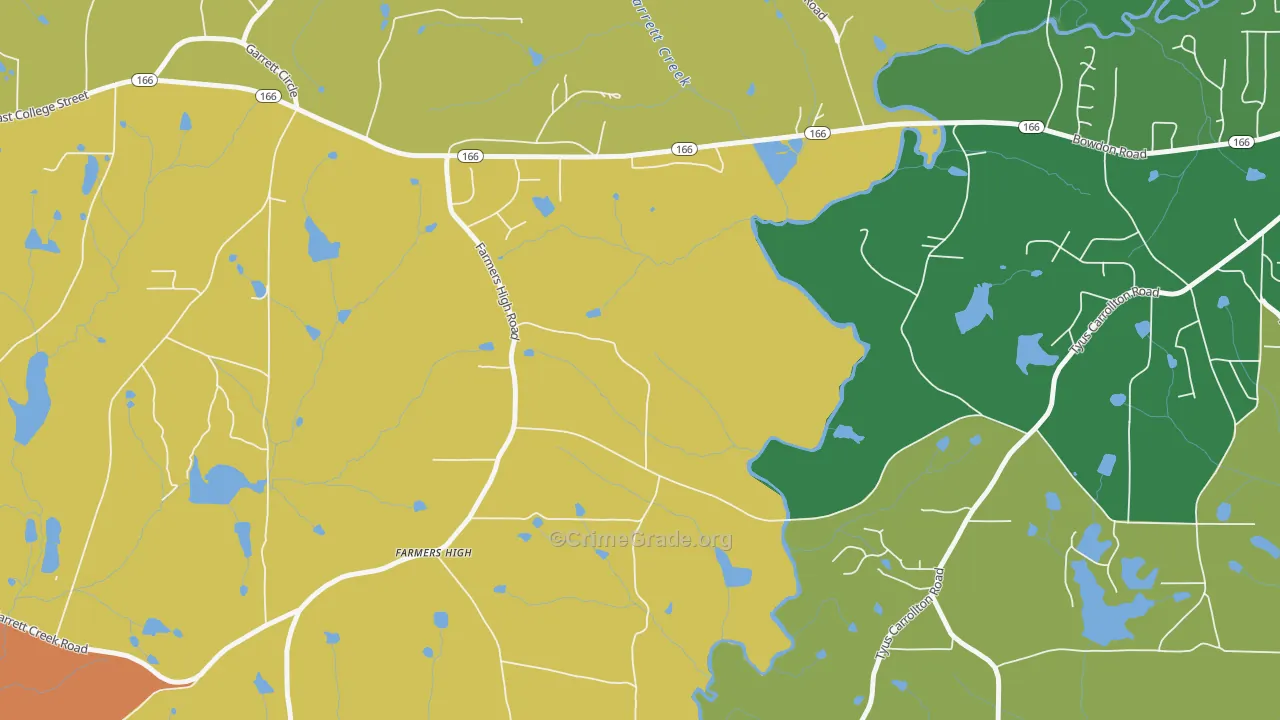 Farmers High, GA Map of Drug-Related Crime Rates