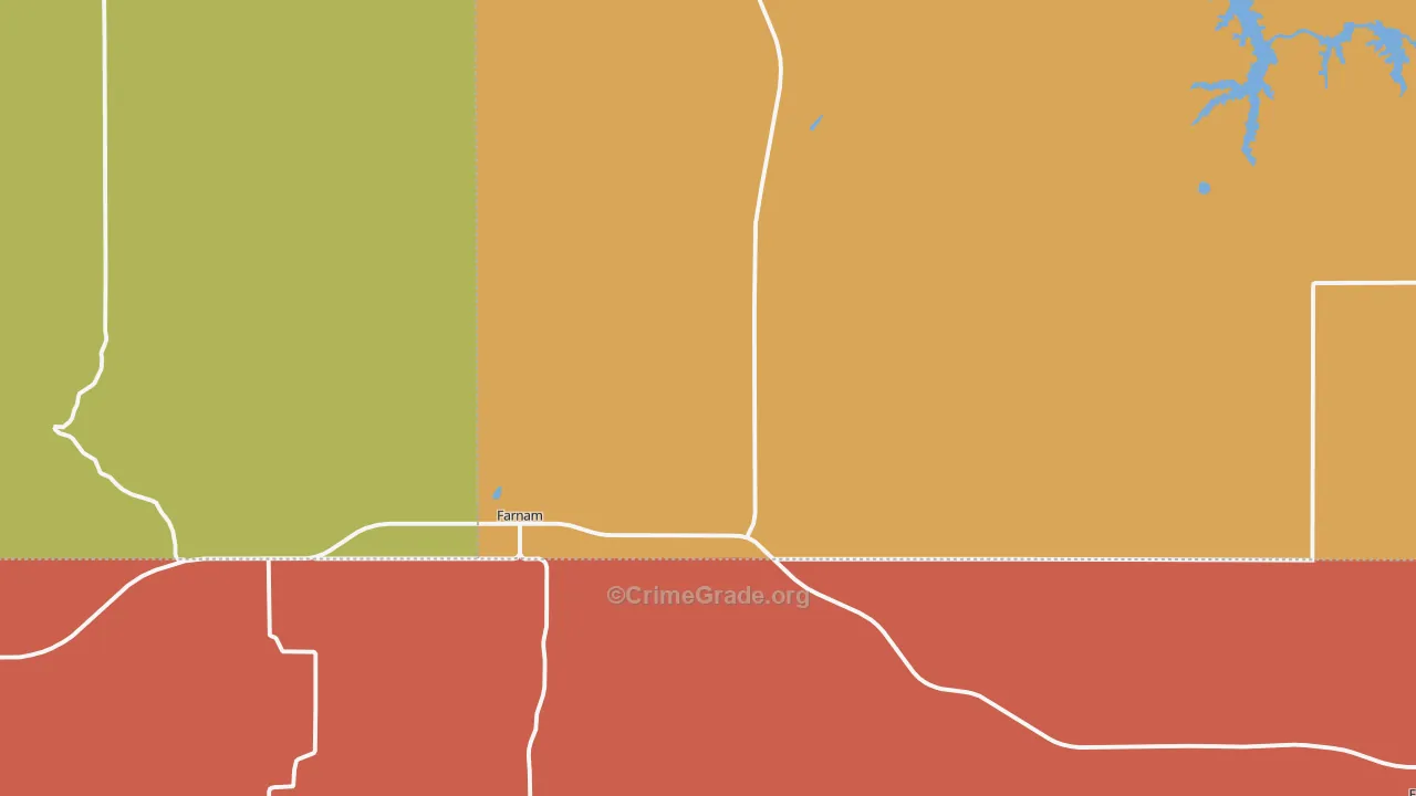 Farnam, NE Map of Drug-Related Crime Rates