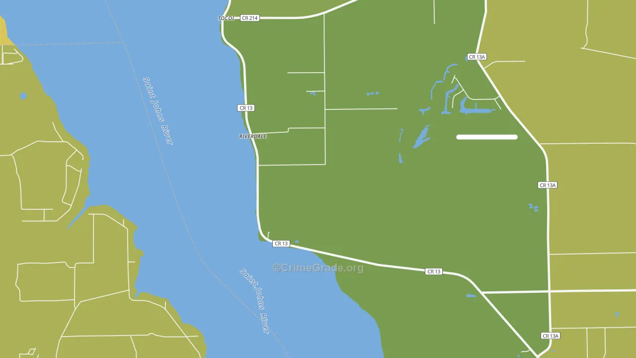 Federal Point, FL Map of Drug-Related Crime Rates