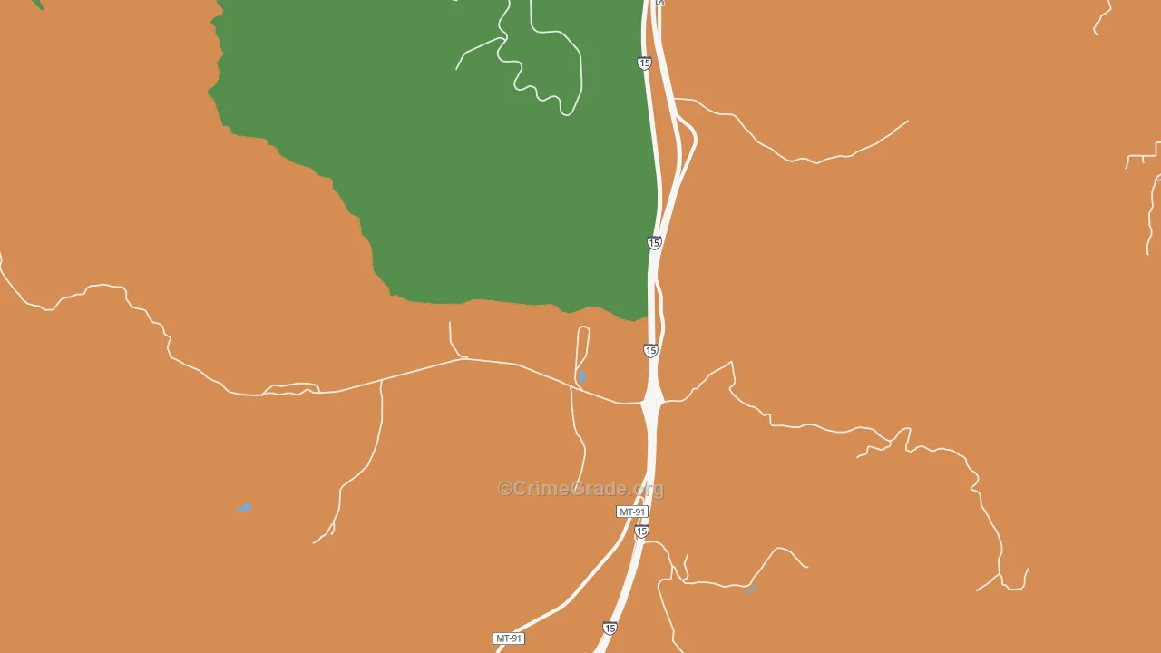 Feely, MT Map of Drug-Related Crime Rates