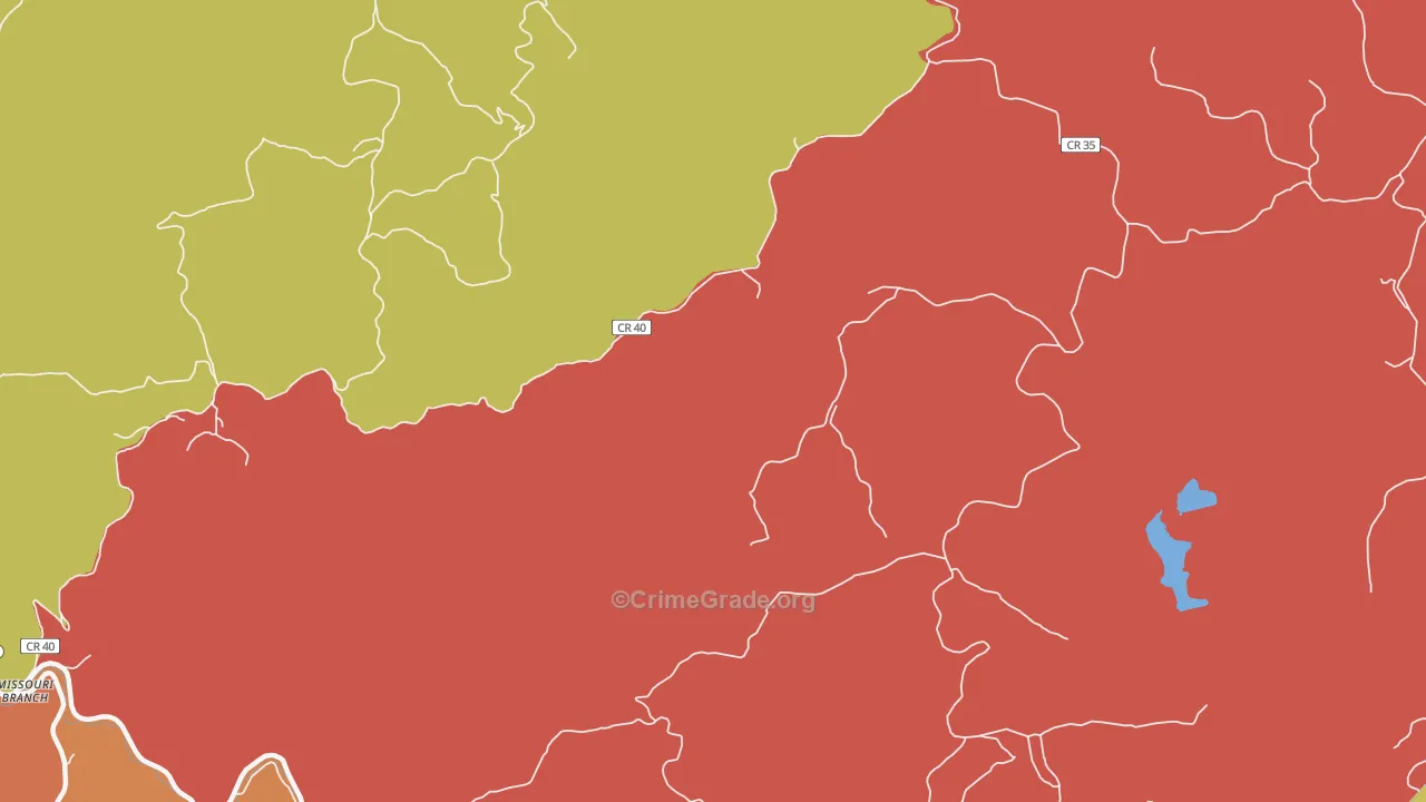 Ferguson, WV Map of Drug-Related Crime Rates