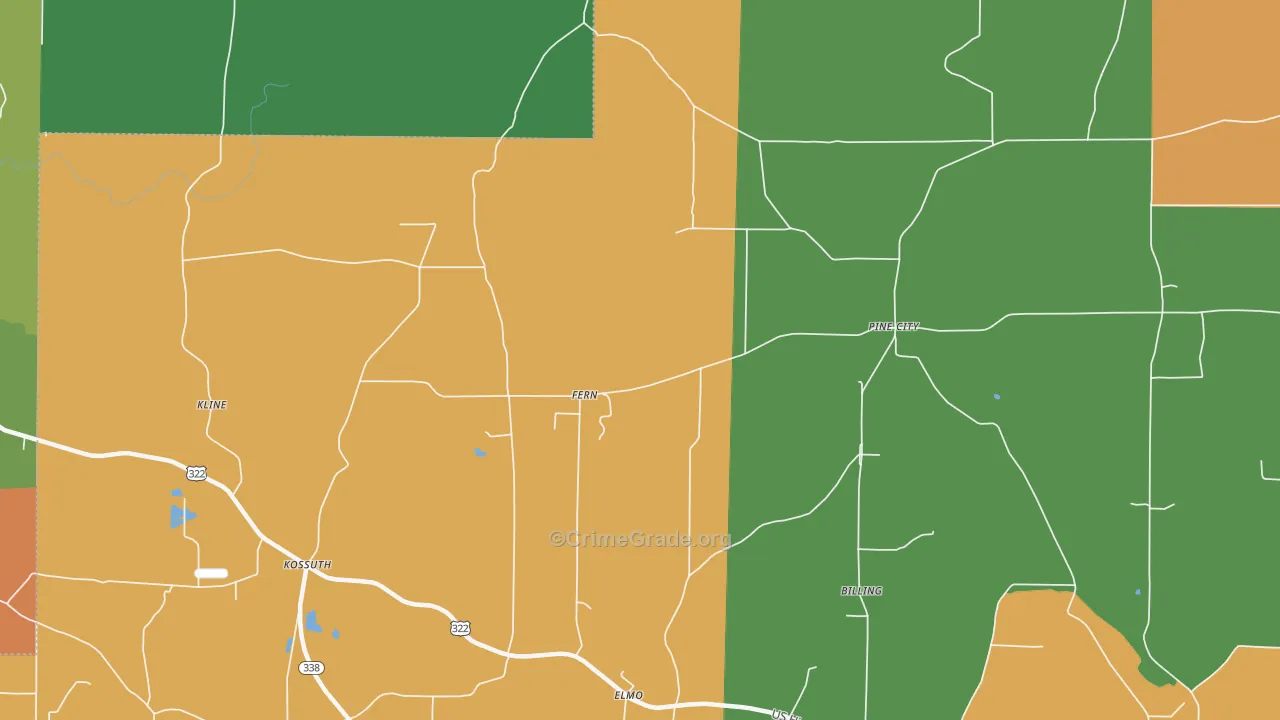Fern, PA Map of Drug-Related Crime Rates