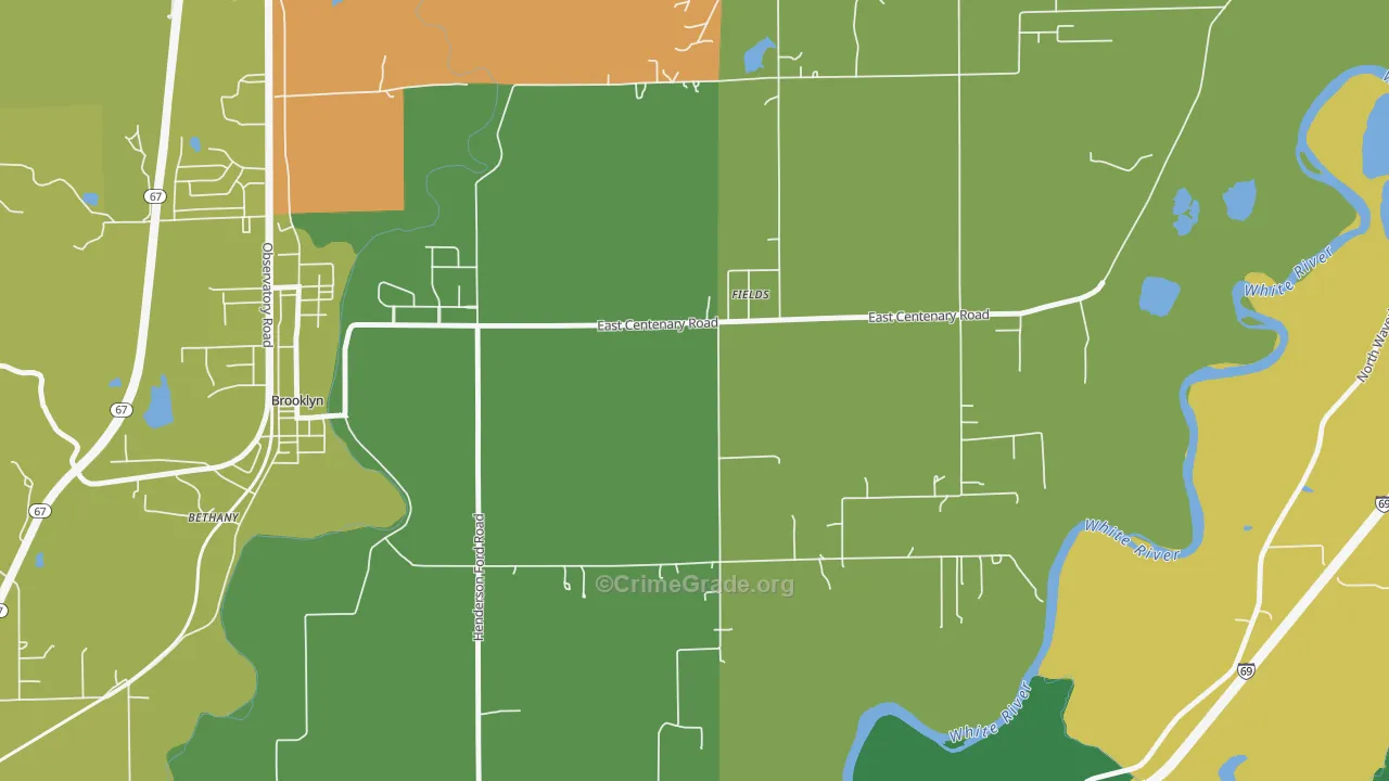 Fields, IN Map of Drug-Related Crime Rates