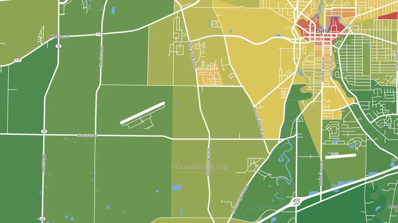 Fields, OH Map of Drug-Related Crime Rates