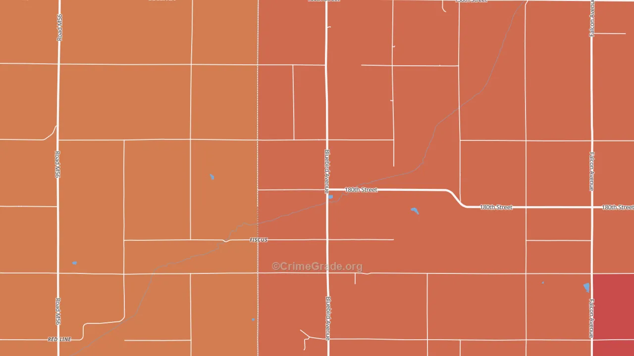Fiscus, IA Map of Drug-Related Crime Rates