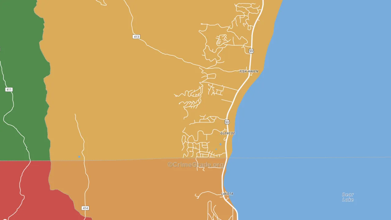 Fish Haven, ID Map of Drug-Related Crime Rates