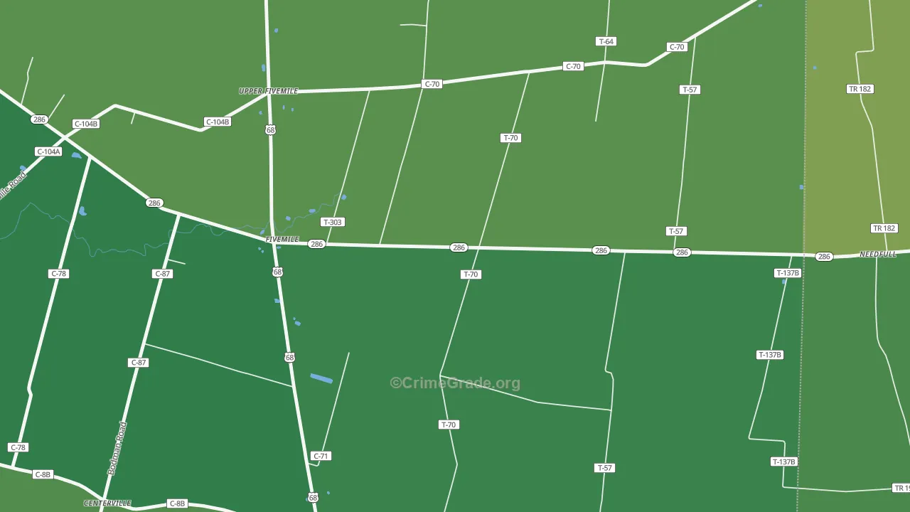 Five Mile, OH Map of Drug-Related Crime Rates