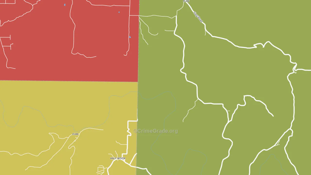 Flag, AR Map of Drug-Related Crime Rates