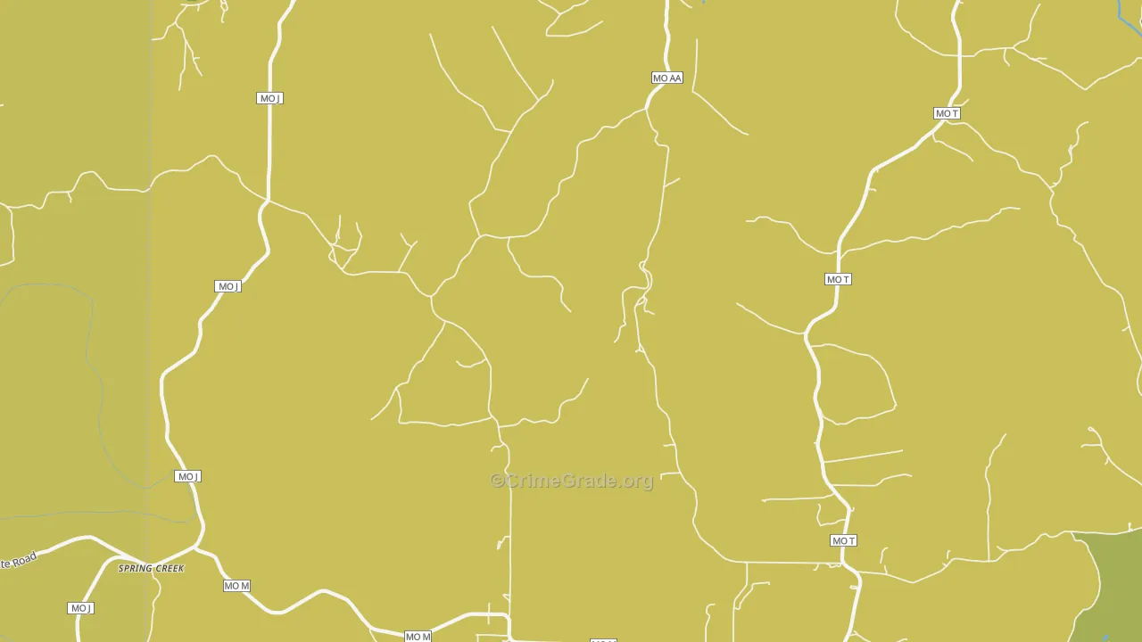 Flat, MO Map of Drug-Related Crime Rates