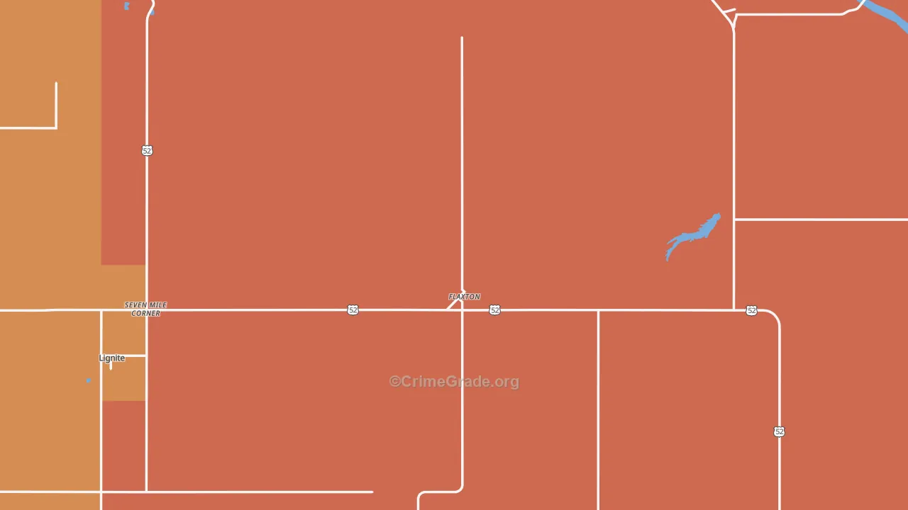 Flaxton, ND Map of Drug-Related Crime Rates