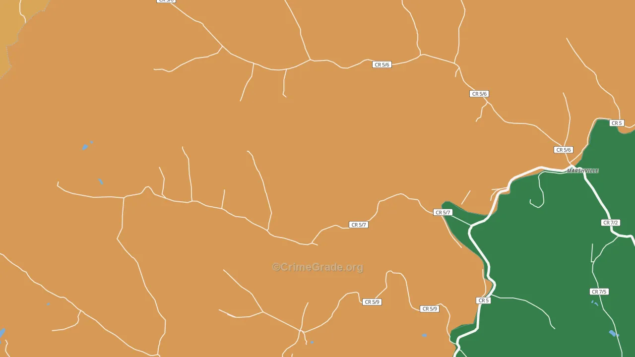 Flinderation, WV Map of Drug-Related Crime Rates