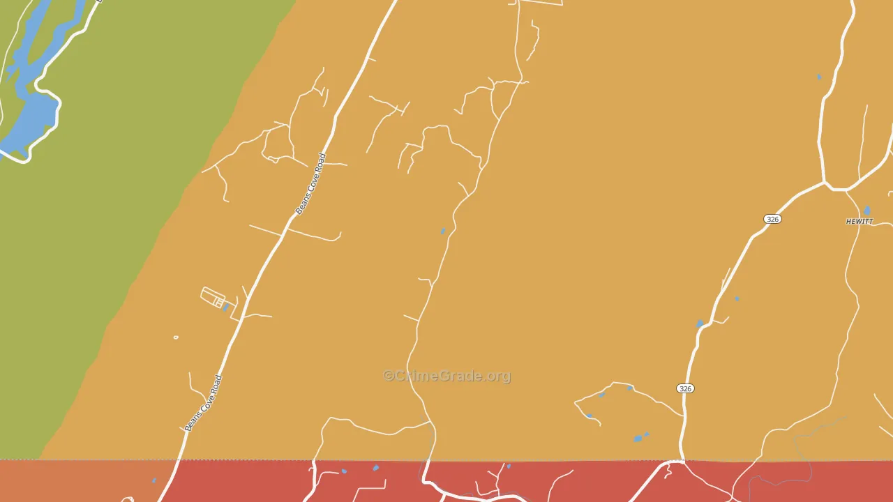 Flintstone, PA Map of Drug-Related Crime Rates