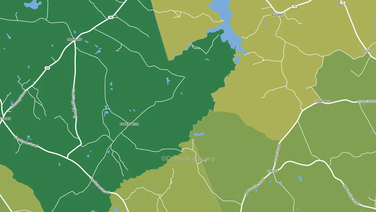 Floralhill, GA Map of Drug-Related Crime Rates