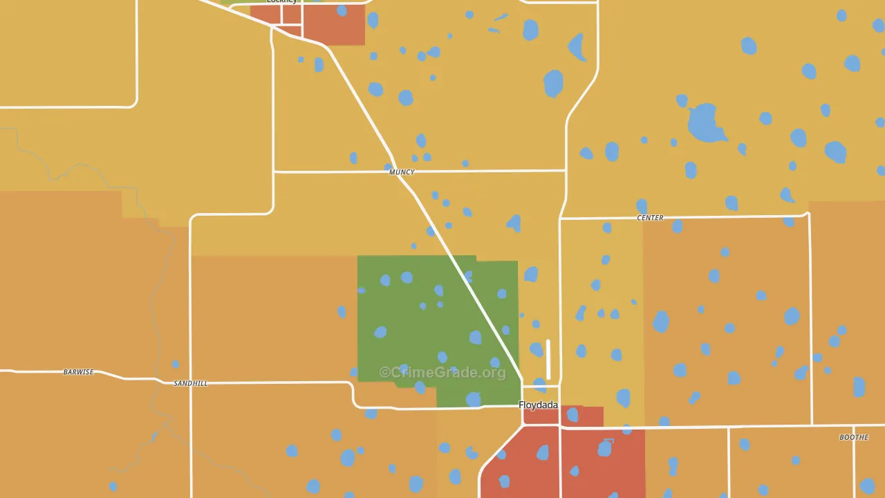 Floyd County, TX Map of Drug-Related Crime Rates
