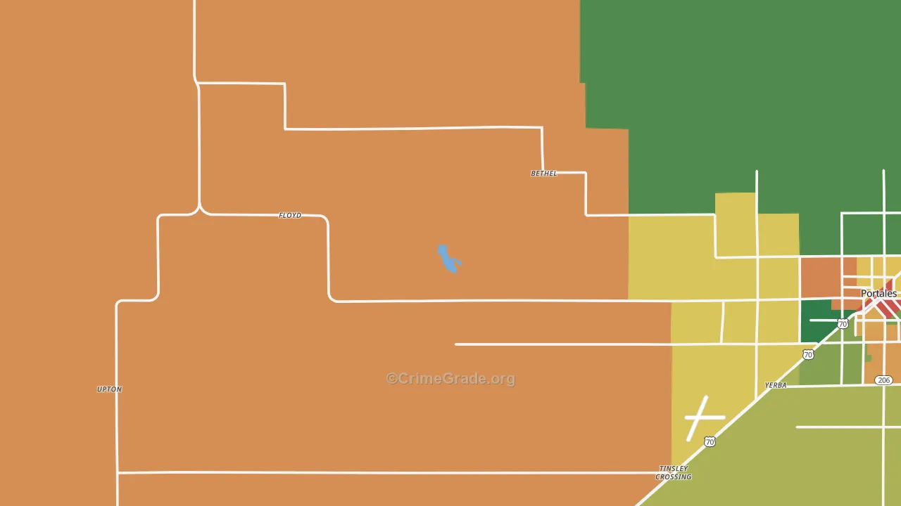 Floyd, NM Map of Drug-Related Crime Rates