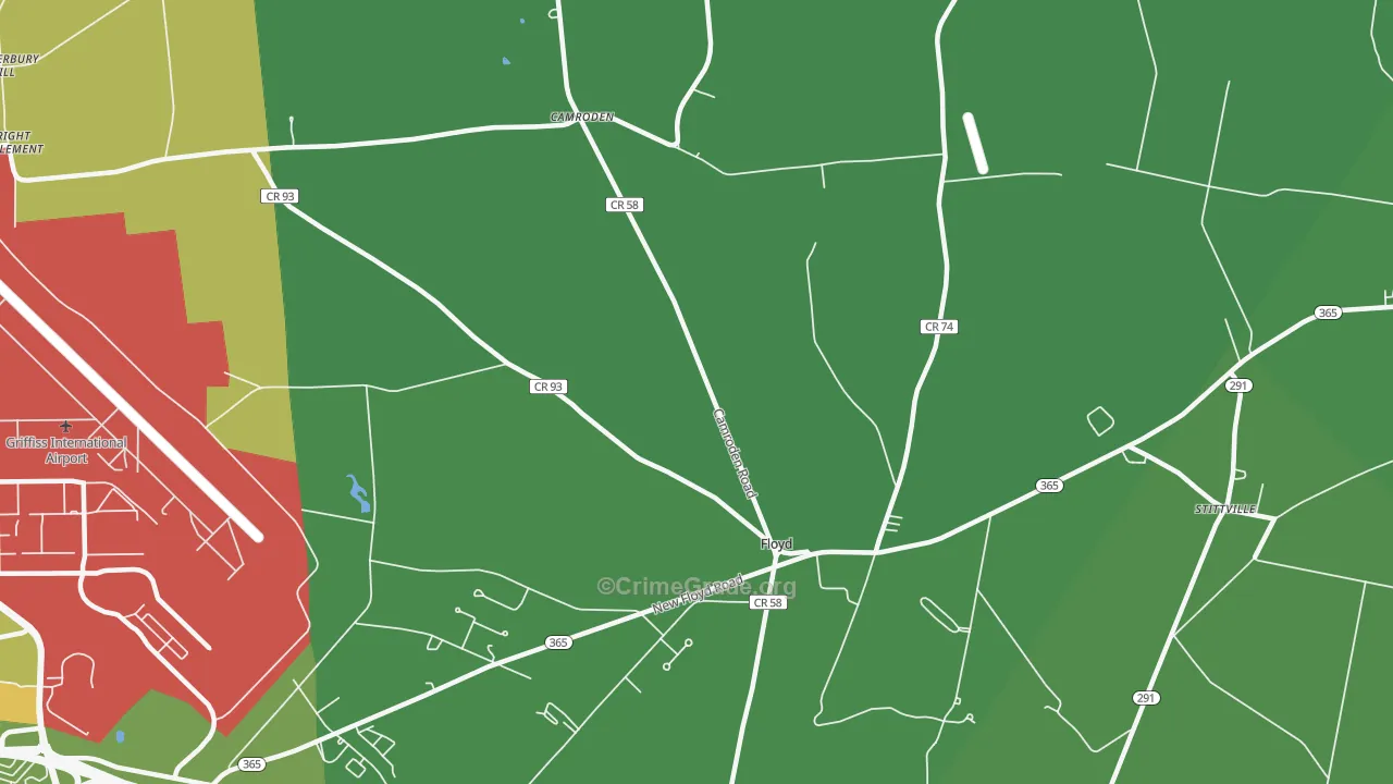 Floyd, NY Map of Drug-Related Crime Rates