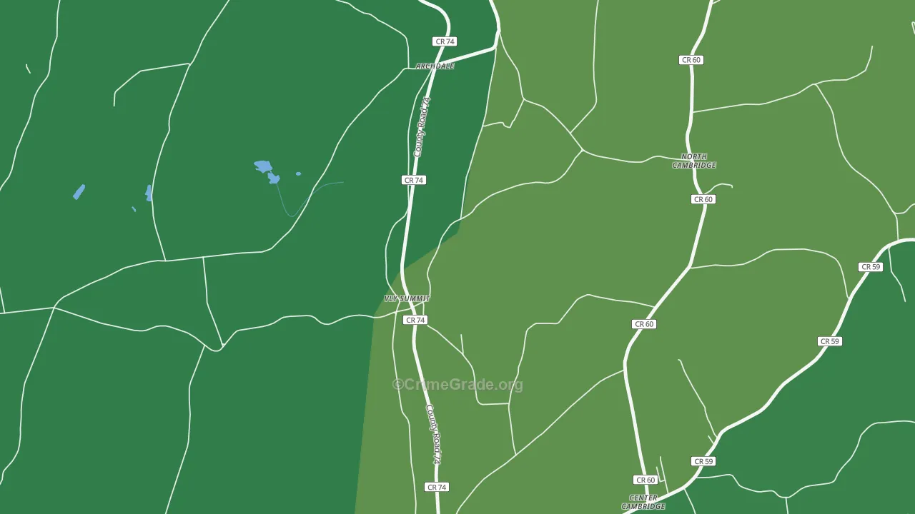 Fly Summit, NY Map of Drug-Related Crime Rates