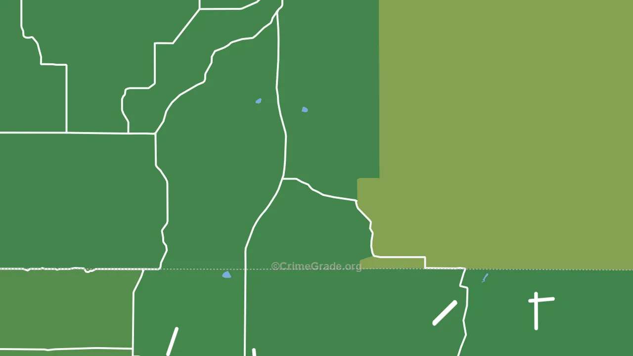 Fondis, CO Map of Drug-Related Crime Rates