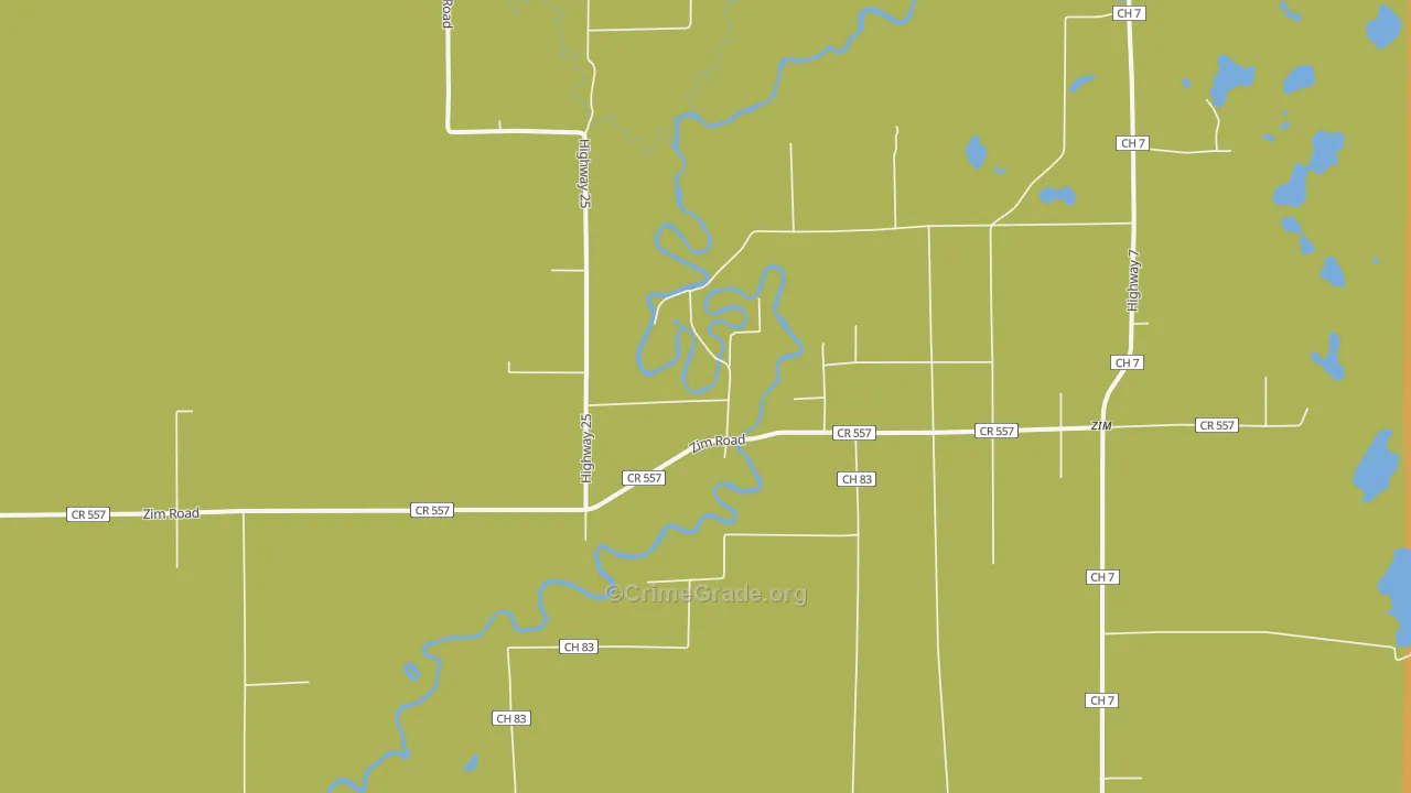 Forbes, MN Map of Drug-Related Crime Rates