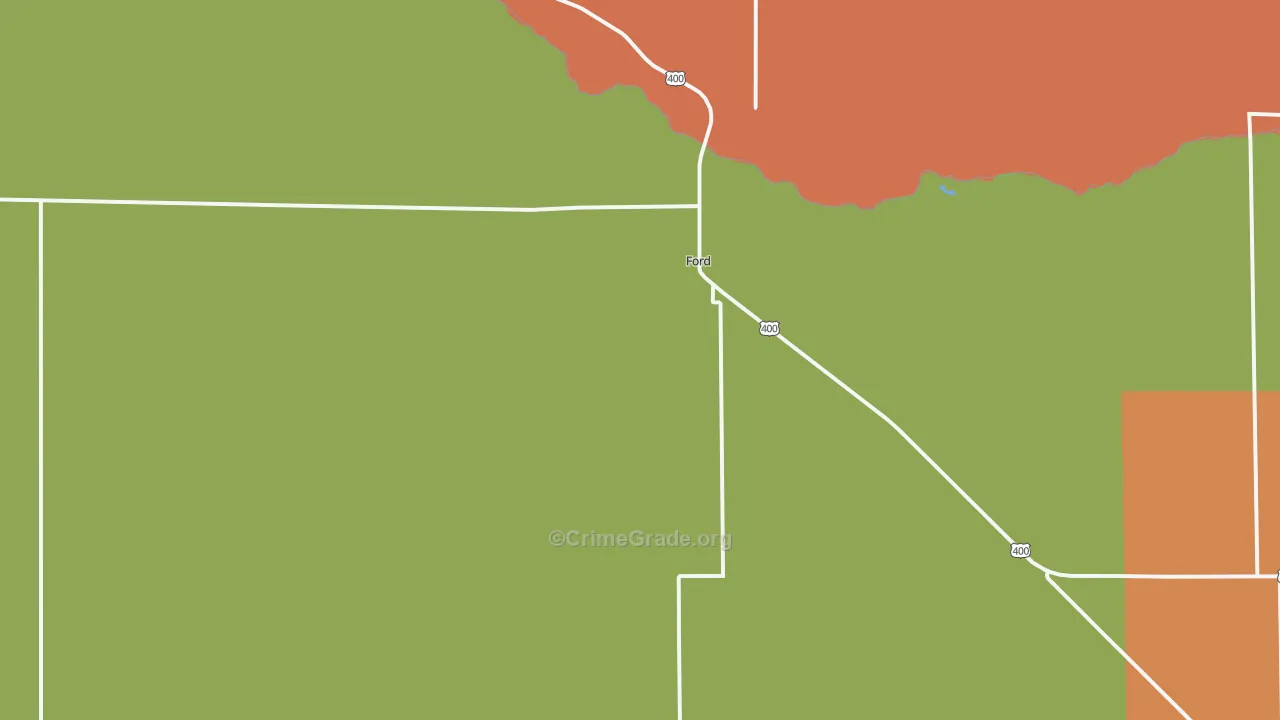 Ford, KS Map of Drug-Related Crime Rates