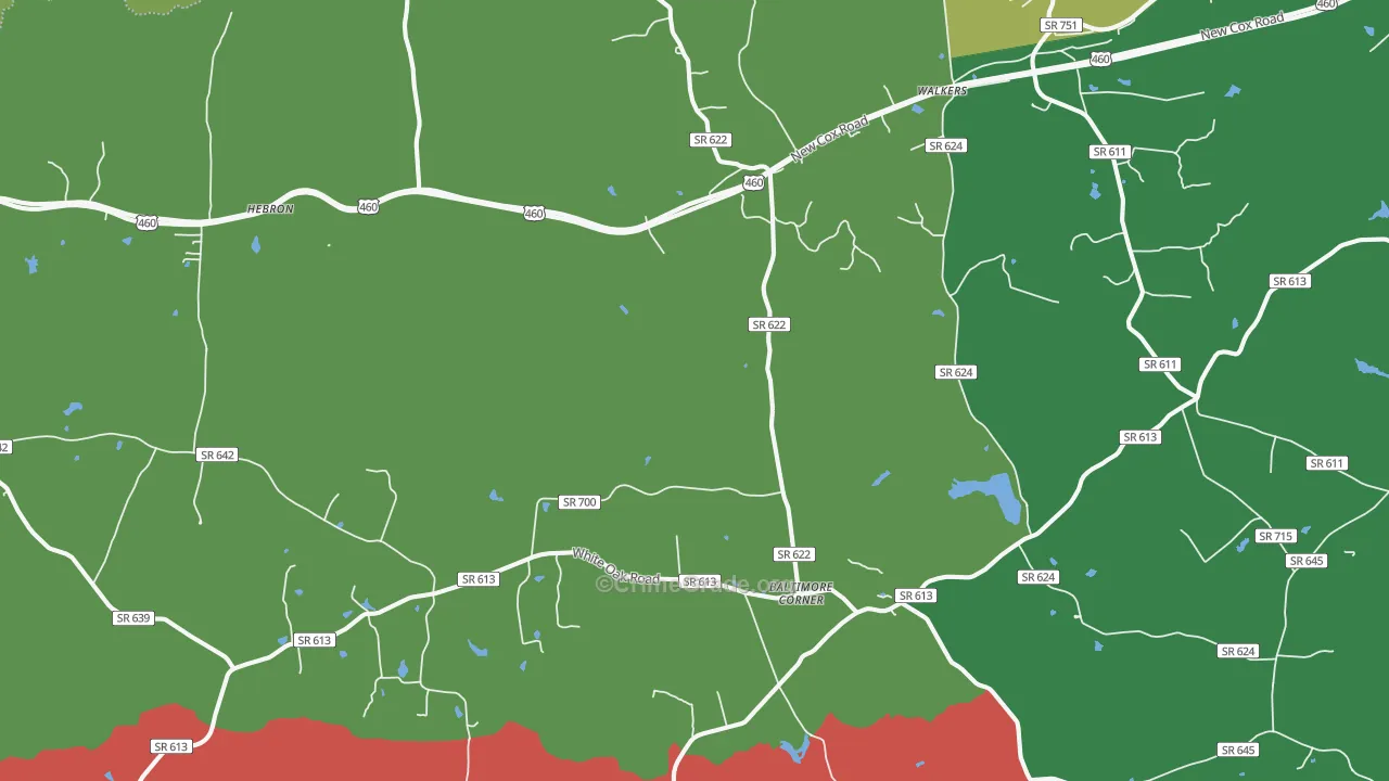 Ford, VA Map of Drug-Related Crime Rates