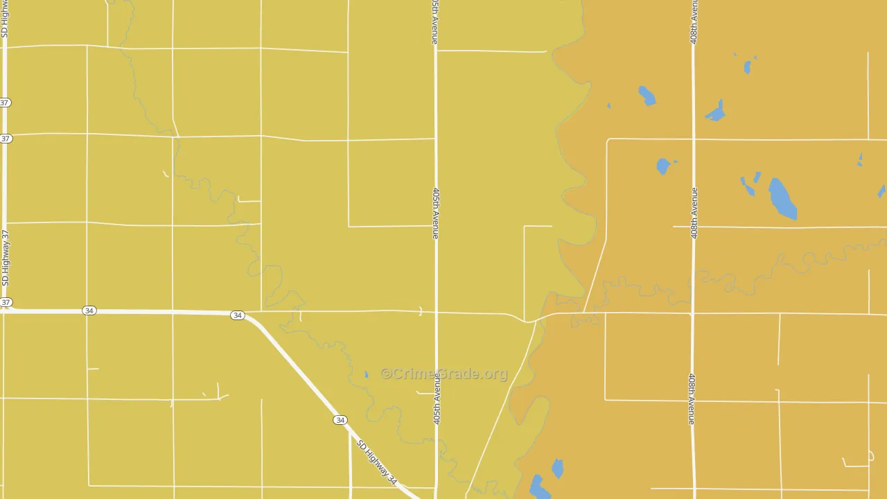 Forestburg, SD Map of Drug-Related Crime Rates