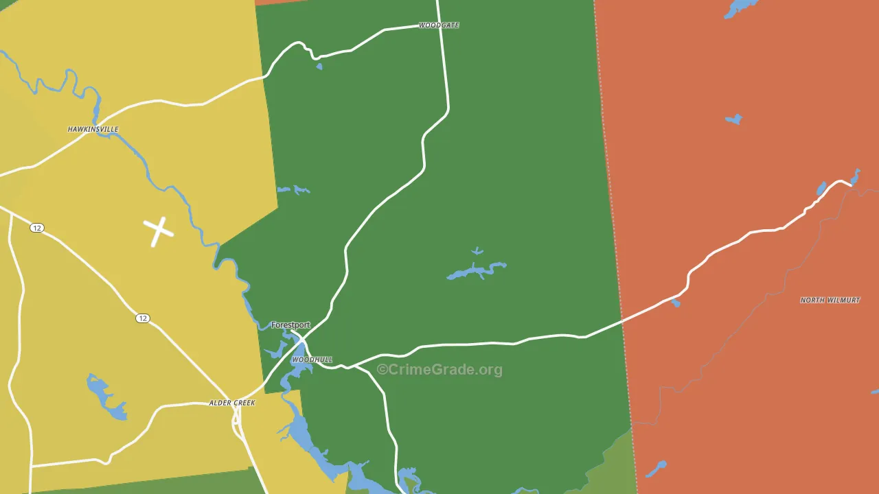Forestport, NY Map of Drug-Related Crime Rates